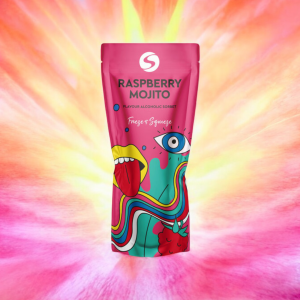 Frozen cocktail - Raspberry Mojito.